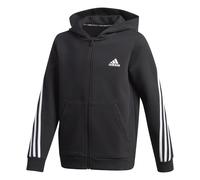 Sudadera con capucha para niños adidas 3-Stripes Doubleknit Full-Zip 5/6 ans Unisex