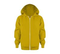 Sudadera con Capucha para Niños Clásica Lisa Cuello Redondo Blusas Ropa Pull-Over Sudaderas Niños Unisex con Cremallera y Bolsillo Ligera Suave Sudaderas Adolescentes Abrigo y Chaqueta para niño