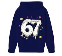 Sudadera con capucha para niños de 13 a 14 años con estampado de personajes de mezcla de poliéster de fácil cuidado para niñas de 13 a 14 años