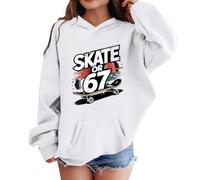 Sudadera con capucha para niños de 6 a 7 años, para niñas y niños, seis siete, moderna, para otoño e invierno, con cuello redondo, estampado de personajes, material elástico, sudadera con capucha para