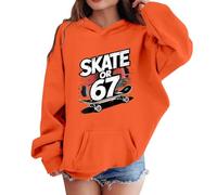 Sudadera con capucha para niños de 6 a 7 años, para niñas y niños, seis siete, moderna, para otoño e invierno, con cuello redondo, estampado de personajes, material elástico, sudadera con capucha para