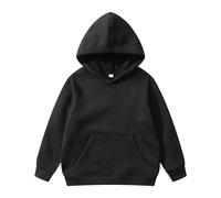 Sudadera con Capucha para Niños Deportiva con Bolsillo Cuello Redondo Blusas Ropa Pull-Over Sudadera Cremallera Niños Chaqueta de Chándal Ropa de Abrigo Ligera Suave Clásica Lisa Chaqueta para Bebé