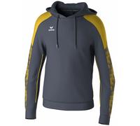 erima Sudadera con Capucha EVO Star (1072405) Unisex niños, Slate Grey/Amarillo, 152
