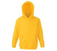 Sudadera con capucha para niños (unisex), de la marca Fruit of the Loom, Niños, color sunflower, tamaño 9-11 Años