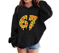 Sudadera con capucha para niños y niñas 67 Six Seven con capucha y patrón clásico de dibujos animados para invierno, ropa de vacaciones, Negro, 3-4 años