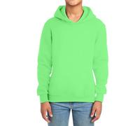 Sudadera con capucha para niños y niñas, manga larga, color liso, ropa exterior informal, acogedora, con forro polar, sudadera con capucha para niños pequeños hasta adolescentes, verde, 12-13 años
