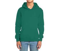 Sudadera con capucha para niños y niñas, manga larga, monocolor, informal, ropa de abrigo, acogedora, forrada con forro polar, sudadera con capucha para niños pequeños, ropa para niño, Verde oscuro