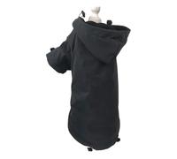 Sudadera con Capucha para Perro Brillante, Reflectante, Ligero, para Exteriores, Bulldog, Labrador, Golden Retriever, Abrigo De Pastor Shiba Inu, Cortavientos,Negro,5XL