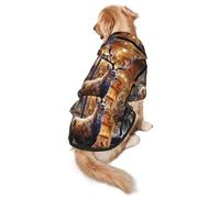 Sudadera con capucha para perro Christmas Deer in The Store, ropa de poliéster suave y transpirable para perros medianos y grandes