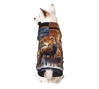 Sudadera con capucha para perro Christmas Deer in The Store, ropa de poliéster suave y transpirable para perros pequeños, medianos y grandes