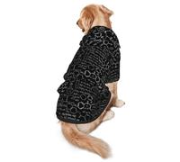 Sudadera con capucha para perro con estampado 3D de ciencia y química abstracta, ropa cálida, suave y transpirable para perros medianos a grandes, diseño fácil de llevar, para invierno y otoño