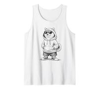 Sudadera con Capucha para Perro con Gafas de Sol Urban Shiba Camiseta sin Mangas