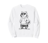 Sudadera con Capucha para Perro con Gafas de Sol Urban Shiba Sudadera