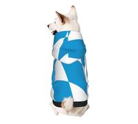 Sudadera con capucha para perro con la variante de la bandera de la pastilla bávara, ropa suave y transpirable para perros pequeños, adecuada para mascotas pequeñas