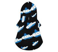 Sudadera con Capucha para Perro con Mapa de Honduras, Ropa de Lujo para Perros, Chaqueta de Invierno para Perros, Ropa para Mascotas con Capucha, Ropa para Cachorros de Pug y Bulldog Francés XL
