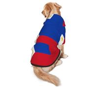 Sudadera con capucha para perro de la bandera de Filipinas, ropa de poliéster suave y transpirable para perros medianos y grandes