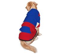 Sudadera con capucha para perro de la bandera de Filipinas, sudadera con capucha para perros medianos y grandes, elegante sudadera para mascotas con bolsillo y agujero para correa