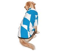 Sudadera con capucha para perro de la variante de la bandera de la pastilla bávara, ropa de poliéster suave y transpirable para perros medianos y grandes