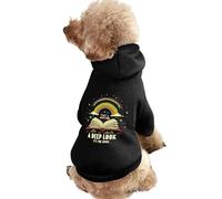 Sudadera con capucha para perro, diseño con texto en inglés "Take A Deep Look It's The Book", divertida sudadera de invierno para perros, gato, cachorro, talla XL