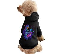 Sudadera con capucha para perro, diseño de astronauta jugando juegos de arcade, divertida, de invierno, para perros, gato, cachorro, talla XS