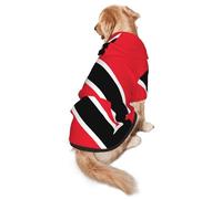 Sudadera con capucha para perro, diseño de bandera de Trinidad y Tobago, cálida y ligera, adecuada para que las mascotas lo usen en otoño e invierno
