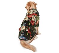 Sudadera con capucha para perro Flowers in A Vase - Ropa de poliéster suave y transpirable para perros medianos y grandes