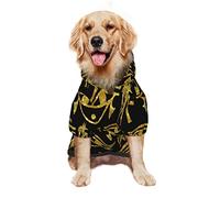 Sudadera con Capucha para Perro Grande, diseño Antiguo Egipcio Ankh Dorado, Ropa para Mascotas, suéter con Sombrero, Traje de Gato Suave, Abrigo pequeño