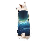 Sudadera con capucha para perro Looking Up at The Earth, ropa de poliéster suave y transpirable para perros pequeños, medianos y grandes