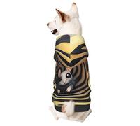 Sudadera con capucha para perro para otoño e invierno, ropa acogedora para mascotas para actividades al aire libre, túnel, lindos animales, teñido anudado, sudaderas con capucha para mascotas
