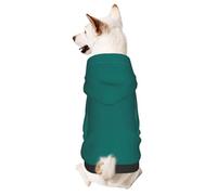 Sudadera con capucha para perro para otoño e invierno, ropa acogedora para mascotas para actividades al aire libre, estampado de teñido anudado verde natural, sudaderas con capucha para mascotas