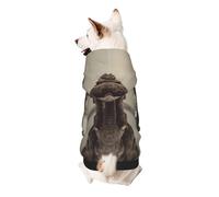 Sudadera con capucha para perro The Elephant by the River, ropa de poliéster suave y transpirable para perros pequeños, niños y niñas