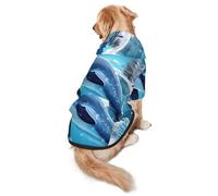 Sudadera con capucha para perro Winter the Dolphin L, cálida y ligera, adecuada para que las mascotas lo usen en otoño e invierno