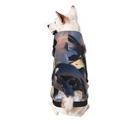 Sudadera con capucha para perros Jumping Killer Whales and Birds of Prey, ropa suave y transpirable para perros pequeños a grandes, ropa elegante y cómoda para perros