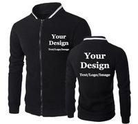 Sudadera con Capucha Personalizada con Logotipo/Imagen De Tu Propio Diseño para Hombre y Mujer, Sudadera con Cremallera DIY Chaqueta Cárdigan Moda Abrigo Color4,S