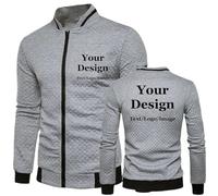 Sudadera con Capucha Personalizada con Logotipo/Imagen De Tu Propio Diseño para Hombre y Mujer, Sudadera con Cremallera DIY Chaqueta Cárdigan Moda Abrigo Color5,XL