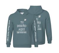 Sudadera con Capucha Personalizada Niño Adolescente - Añade Texto, Imagen, Foto o Logo. Hoodie con Bolsillo Unisex, Casual, Regalo Cumpleaños, Navidad o Vuelta al Cole S