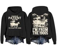 Sudadera con capucha «Please Be Patient With Me I'm From The 1900S», Negro, XL