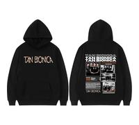 Sudadera con Capucha Rock Band Tan Bionica Tour Pattern para otoño Invierno Hombres y Mujeres Harajuku Hip Hop Music Sudadera con Capucha de algodón Puro