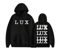 Sudadera con Capucha Rosalia-Lux Album, Sudadera Unisex De Estilo Hip Hop Urbano, Prenda Informal (Black,M)