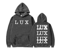 Sudadera con Capucha Rosalia-Lux Album, Sudadera Unisex De Estilo Hip Hop Urbano, Prenda Informal (Dark Grey,L)