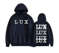 Sudadera con Capucha Rosalia-Lux Album, Sudadera Unisex De Estilo Hip Hop Urbano, Prenda Informal (Navy Blue,XL)