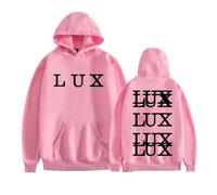 Sudadera con Capucha Rosalia-Lux Album, Sudadera Unisex De Estilo Hip Hop Urbano, Prenda Informal (Pink,S)