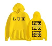 Sudadera con Capucha Rosalia-Lux Album, Sudadera Unisex De Estilo Hip Hop Urbano, Prenda Informal (Yellow,XS)