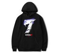 Sudadera con capucha Scream 7 Movie Ghostface - Sudadera unisex de terror de manga larga con gráfico aterrador para fanáticos, Negro, XXL