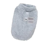Sudadera con capucha Sherpa para perro, lana sintética, suéter de punto con patrón nórdico, chaleco térmico de cuello alto para chihuahua yorkie, ropa de temporada para clima frío para uso en