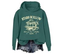 Sudadera con capucha Stars Hollow Where You Lead I Will Follow - Sudadera unisex, verde, XXL