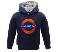 Sudadera con capucha TFL™ 129K para niños con licencia bordado Mind The Gap™ Navy, azul marino, 11-13 Años
