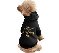 Sudadera con Capucha There Goes My Last FlyingDog Estampada Divertida para Perro de Invierno, Sudadera con Capucha para Gato, Disfraz Lindo para Perros y Gatos pequeños, medianos y Grandes