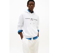 Tommy Hilfiger Sudadera Hombre Tommy Logo con capucha, Blanco (White), XL