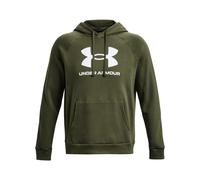 Sudadera con capucha y logotipo Under Armour Rival Fleece para hombre Marine OD Verde / Blanco M